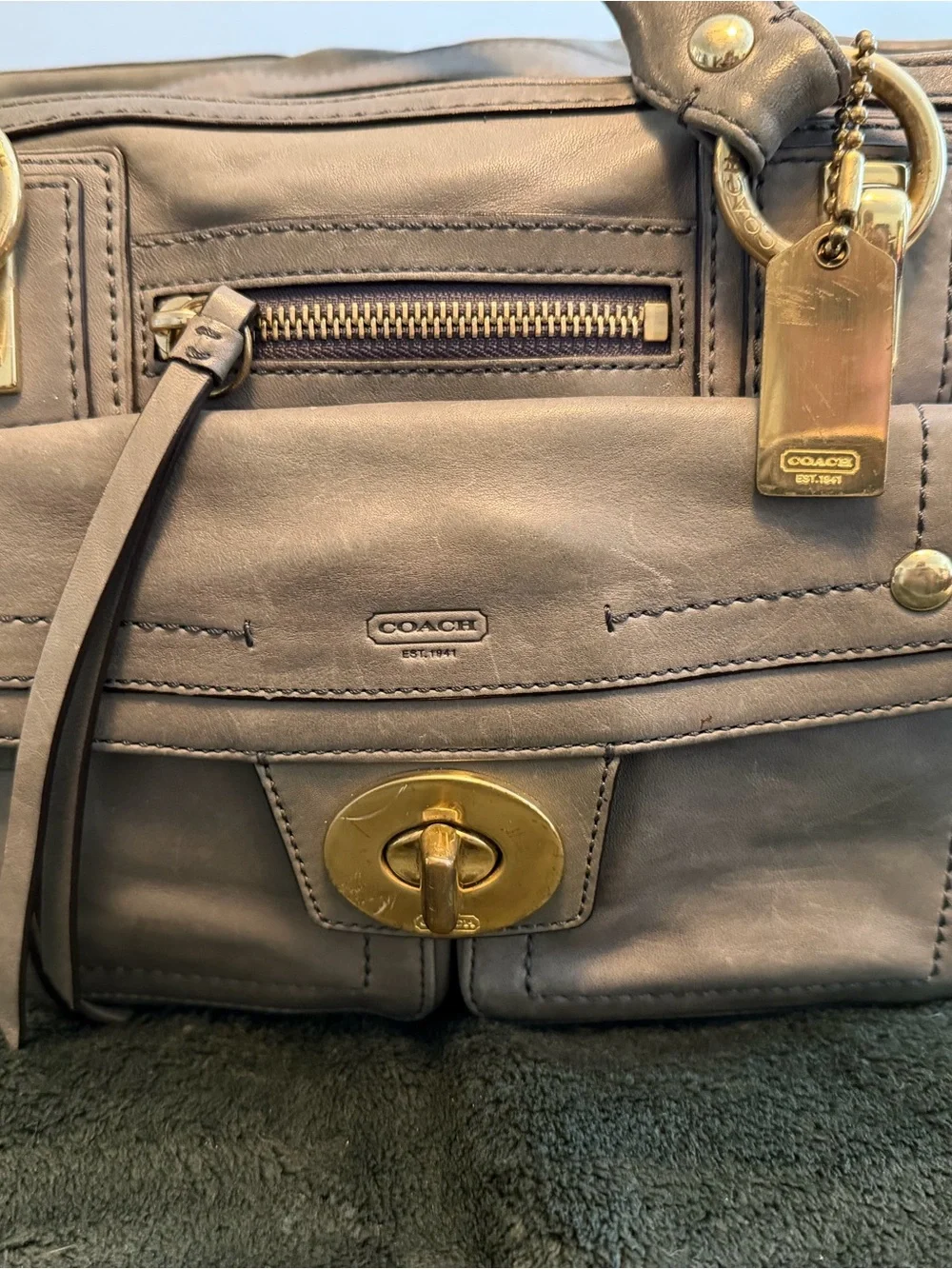 Coach Hamptons Lindsay Satchel style No. 12475 and walllet